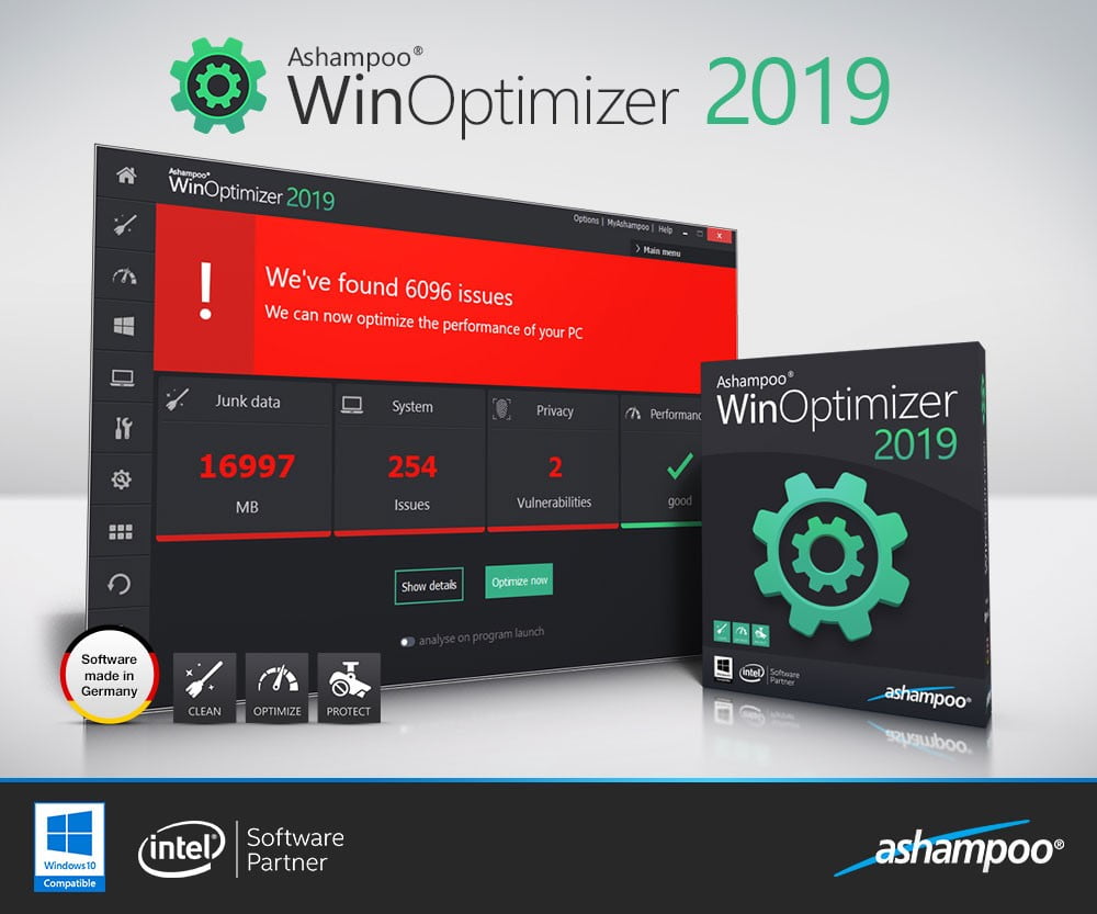 Ashampoo Winoptimizer 2019 - Optimizar Pc Al Máximo Ashampoo Winoptimizer 2019 - Optimizar Pc Al Máximo