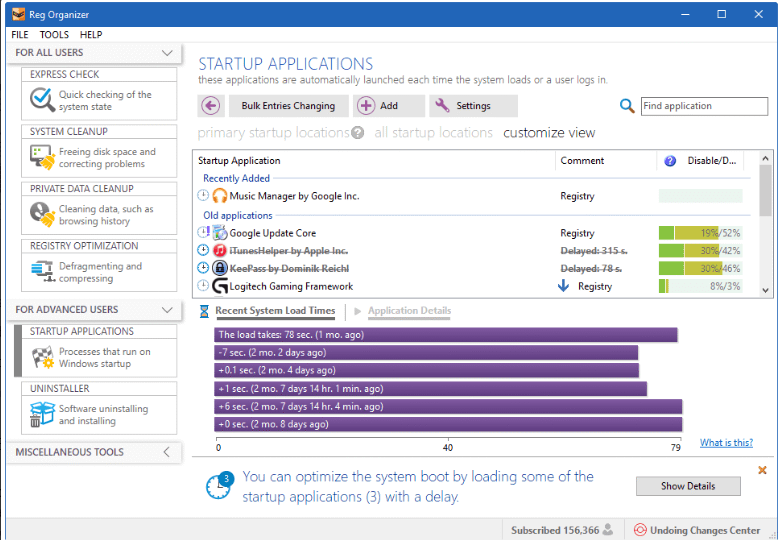 Reg Organizer 8.76 | Acelera y optimiza su sistema operativo