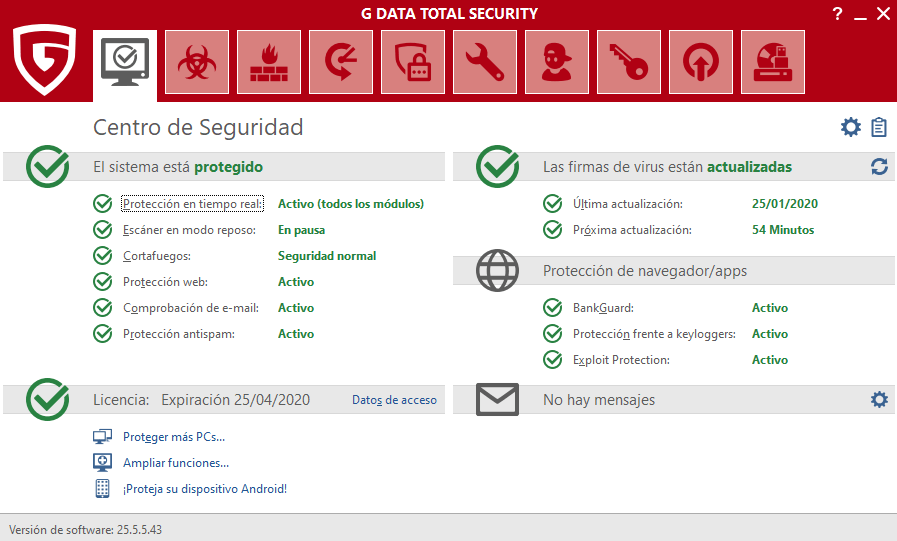 G Data Total Security - Protección Anti-Ransomware 2021 G Data Total Security 2021
