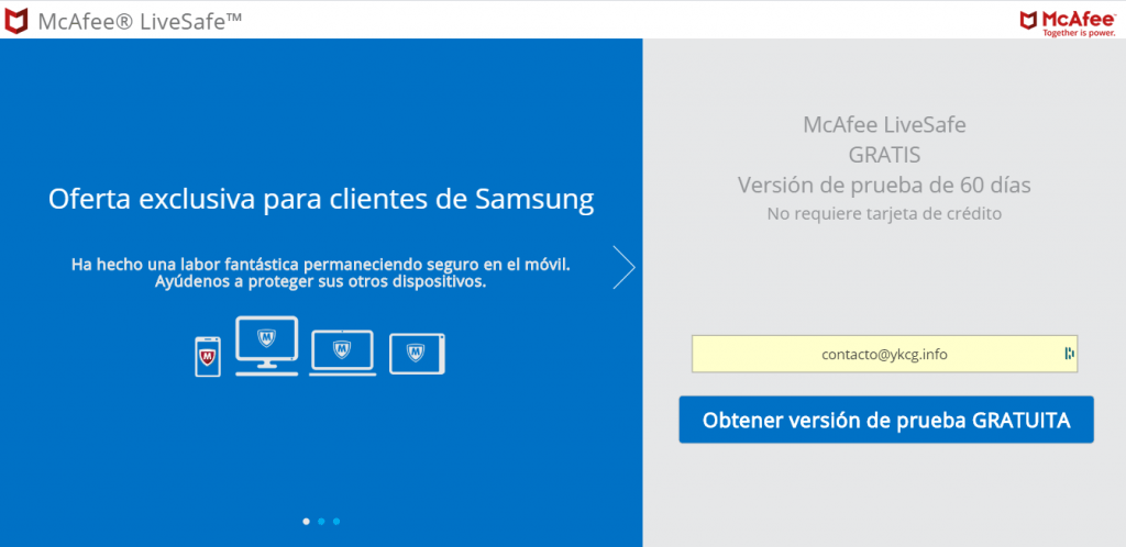 Mcafee Livesafe - Navegación Segura Y Galardonada - 2021 Mcafee Livesafe Samsung