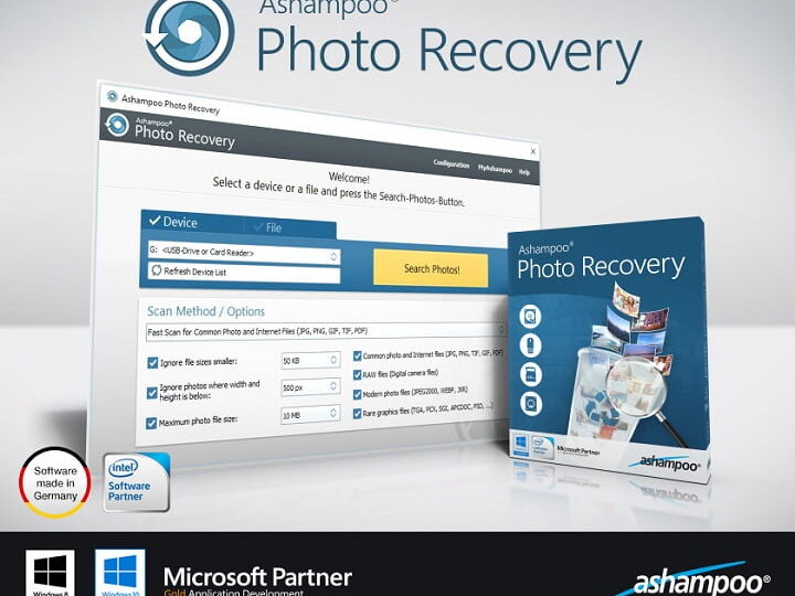 Ashampoo Photo Recovery – Licencia de por vida