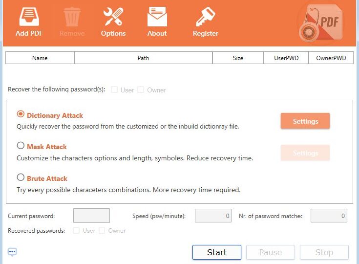 PDF Password Recover – Quitar Contraseu00f1a de archivos PDF