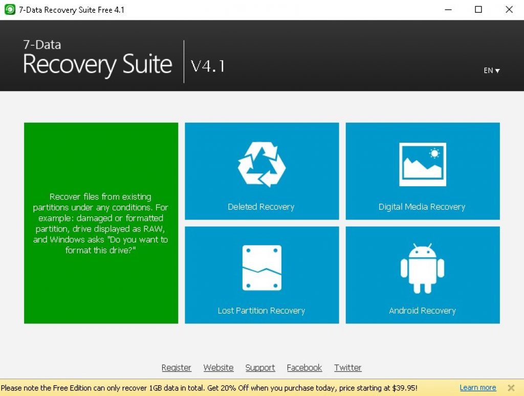 7-Data Recovery Suite - Recuperación de datos para Windows