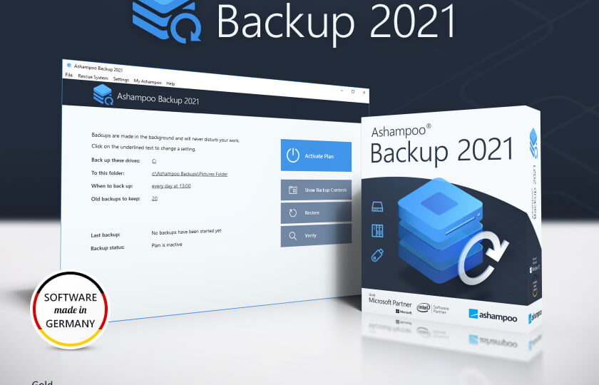 Ashampoo Backup 2021: Realice copias de seguridad y restaure