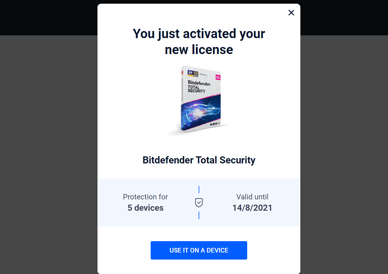 Bitdefender Total Security 2021 –  Licencia de 6 meses