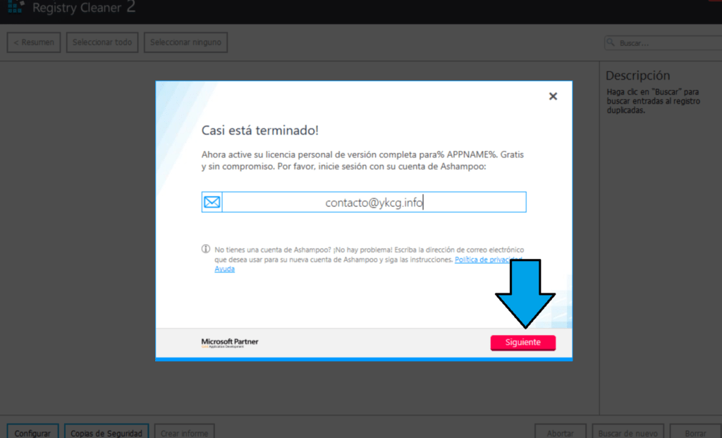 Ashampoo Registry Cleaner 2: Algoritmo Optimizado Registry Cleaner