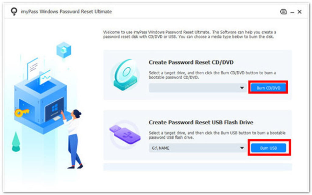 imyPass Windows Password Reset: Restablezca su contraseña