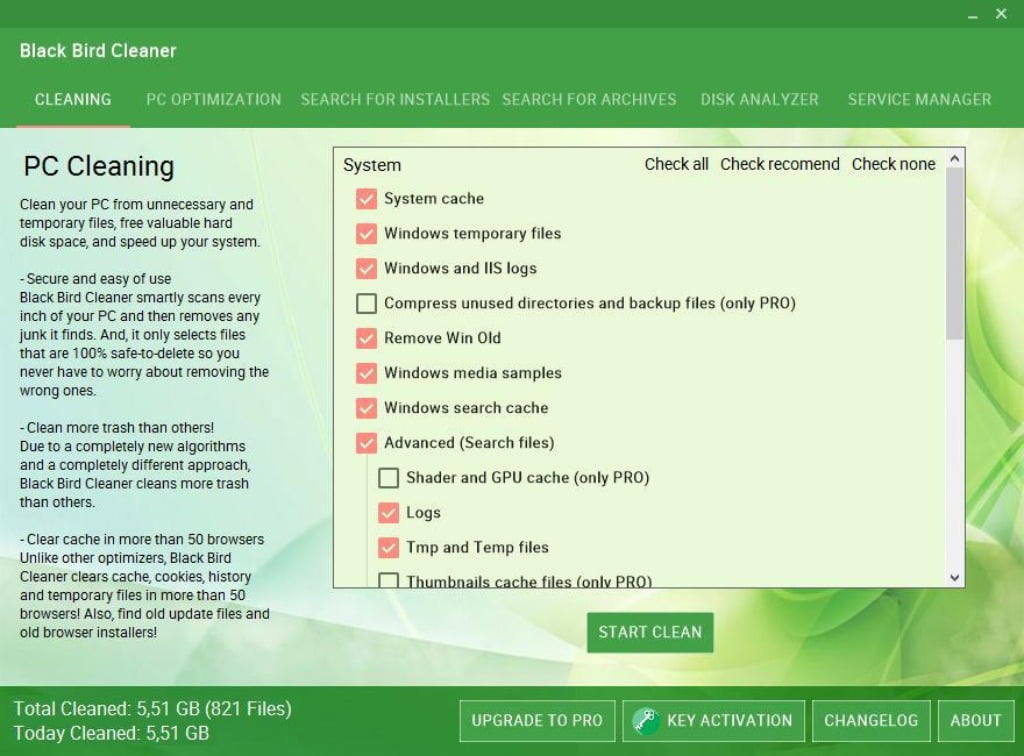 Black Bird Cleaner Pro: Licencia Para Toda La Vida Black Bird Cleaner Pro: Licencia Para Toda La Vida