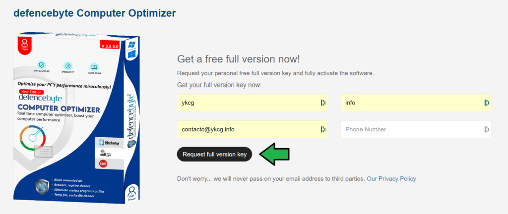 Defencebyte Computer Optimizer ¡Acelera Tu Computadora! Defencebyte Computer Optimizer ¡Acelera Tu Computadora!