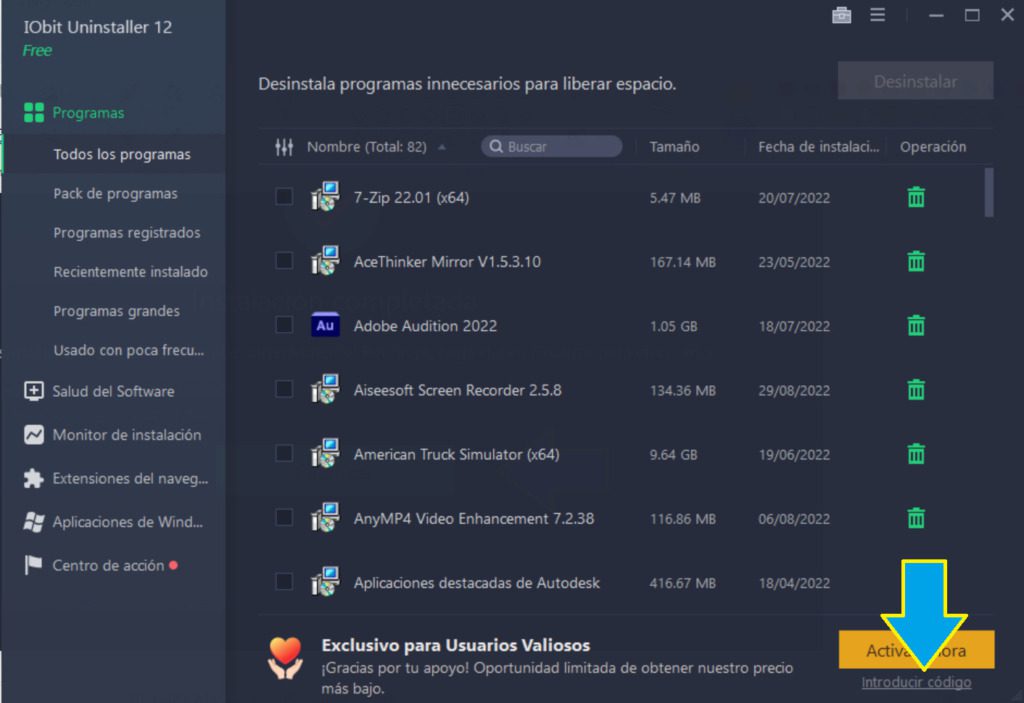 Licencia Iobit Uninstaller 12 Pro + Actualizaciones Gratis
