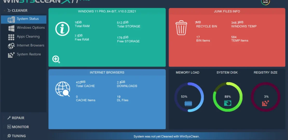 Descarga WinSysClean X11 PRO y consigue un PC mu00e1s ru00e1pido