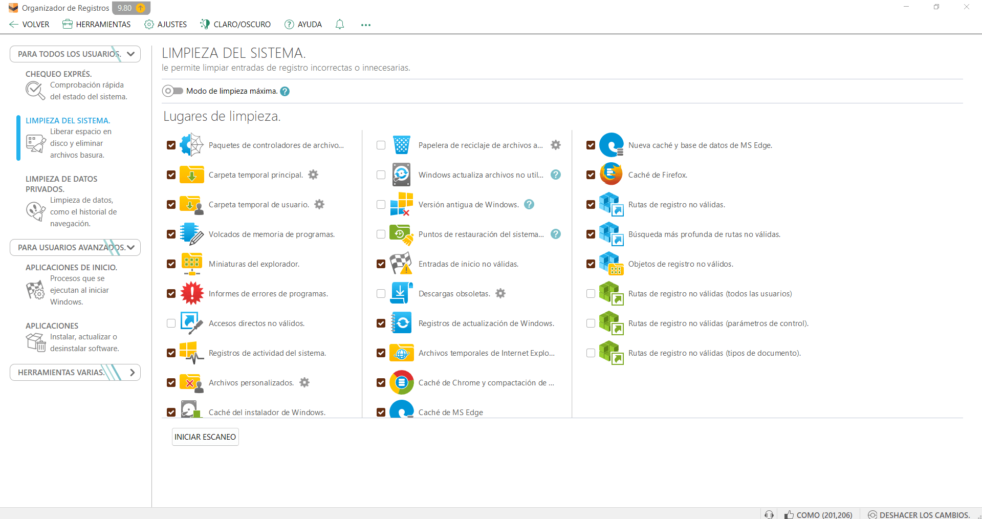 Reg Organizer 9.80: Optimiza Y Acelera Tu Sistema Operativo Herramientas De Limpieza Y Mantenimiento En Reg Organizer
