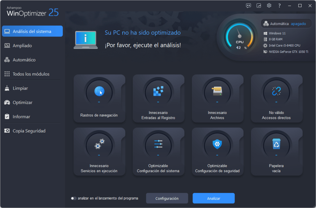 Ashampoo Winoptimizer 25: Acelera Y Optimiza Tu Pc Ashampoo Winoptimizer 25: Acelera Y Optimiza Tu Pc