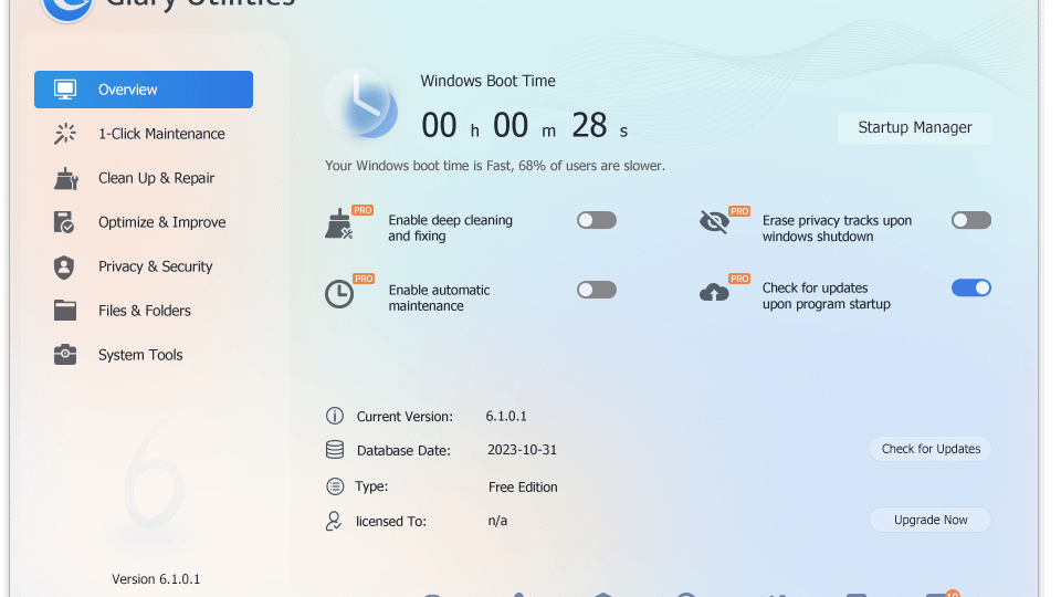 Obtu00e9n Glary Utilities Pro 6 Gratis por 1 Au00f1o: u00a1Mejora tu PC!