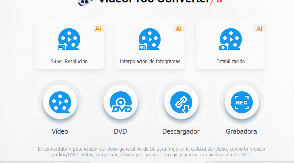 VideoProc Converter IA: Mejora y Convierte Tus Videos con IA