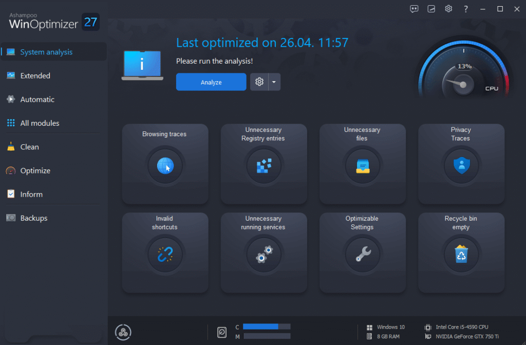 ¡Optimiza Tu Pc Al Máximo Con Ashampoo Winoptimizer 27!