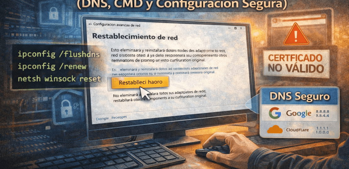 restablecer red Windows 11