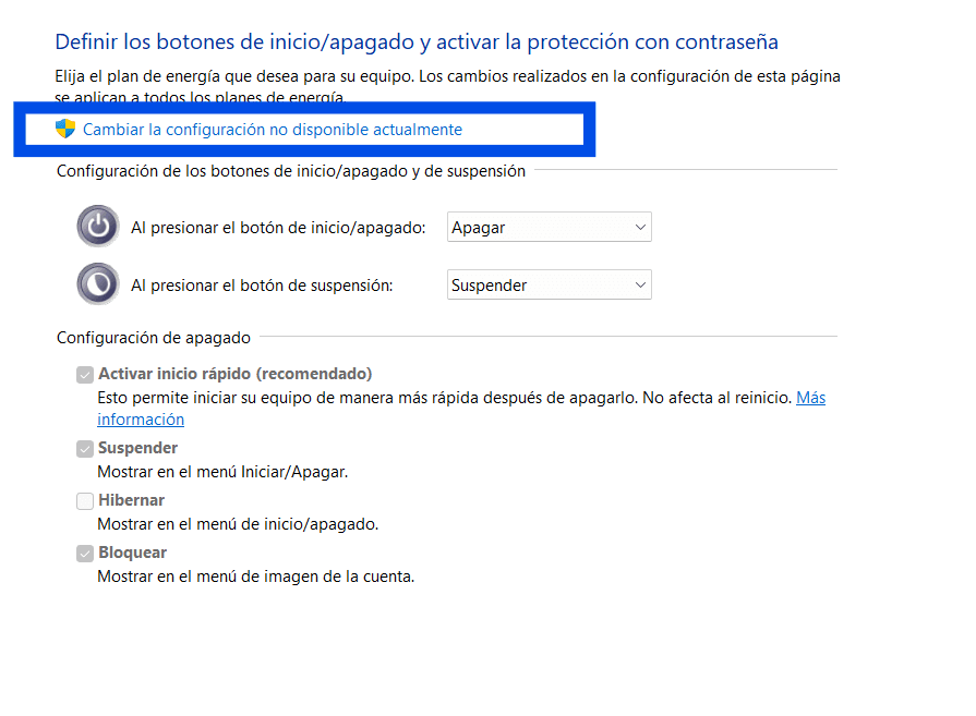Configuración Del Comportamiento De Los Botones De Inicio/Apagado
