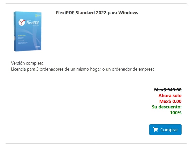 Flexipdf Standard 2022 Gratis Para Windows: Guía Y Review Completa Paso 1: Abrir La Promoción De Flexipdf Standard 2022 Y Verificar El Cupón Aplicado
