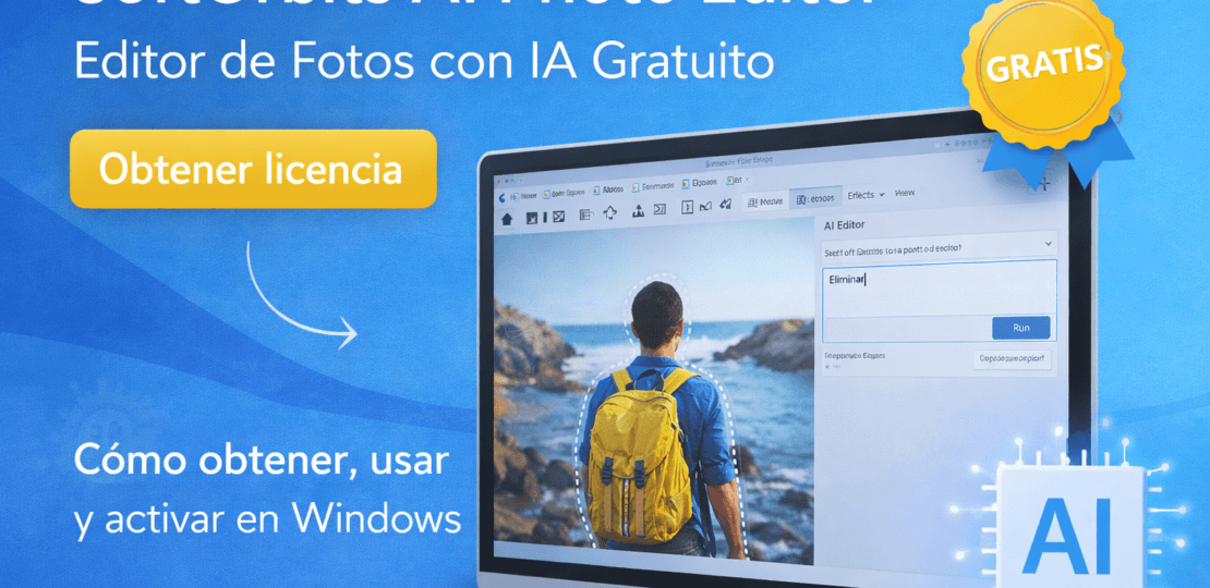 SoftOrbits AI Photo Editor: editor de fotos con IA gratuito para Windows