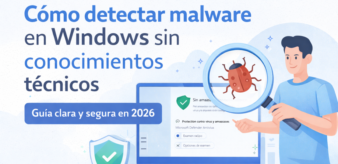 Cu00f3mo detectar malware en Windows sin conocimientos tu00e9cnicos (guu00eda 2026)